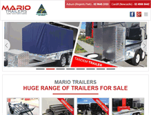 Tablet Screenshot of mariotrailers.com.au